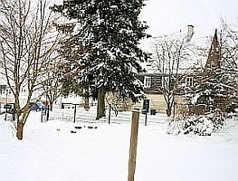Pfarrhaus im Winter
